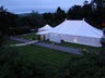 Photo of marquees in the evening