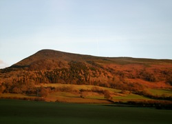 Photo of the Black Mountains at sunset